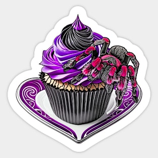 Tarantula Cupcake Sticker